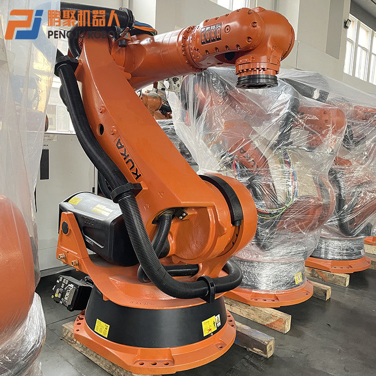 KRC4 কন্ট্রোলার এবং KUKA সফটওয়্যার ব্যবহৃত KUKA রোবট লিমিটেড সঠিক উত্পাদন জন্য - সময় ক্রয়! KUKA KR210 রোবট, উচ্চ দক্ষতা স্প্রে এবং লোডিং / আনলোডিং জন্য আদর্শ পছন্দ