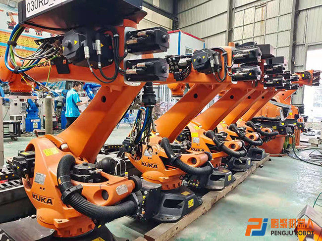 KUKA KR210 R2700 অতিরিক্ত C4 রোবট নতুন এবং ব্যবহৃত উপলব্ধ স্পট ওয়েল্ডিং, প্রেস সেবা, Palletising, লোডিং এবং আনলোডিং
