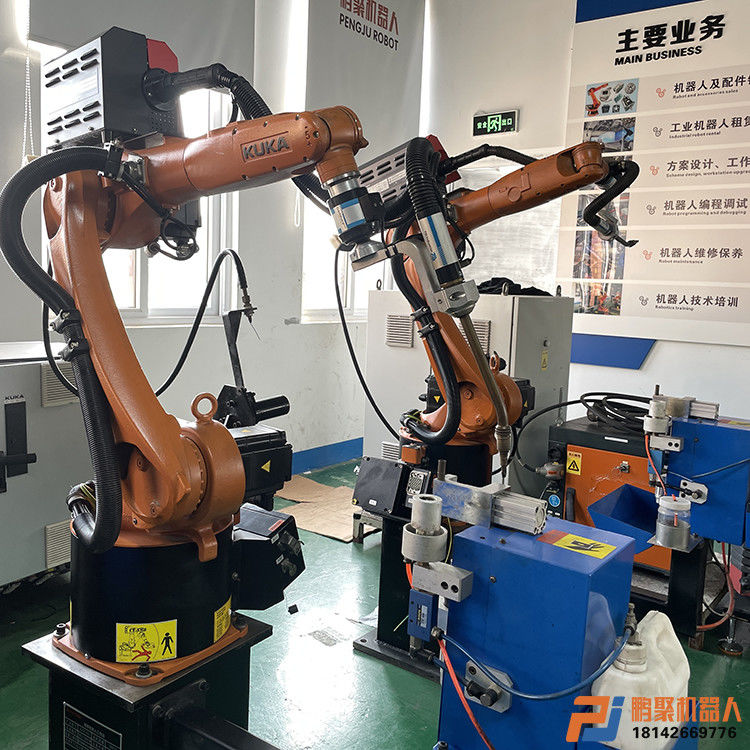 Kuka KR5R1400 আর্ম স্প্যান 1400 মিমি এবং লোড 5 কেজি সহ ছয় অক্ষ স্বয়ংক্রিয় ওয়েল্ডিং রোবট