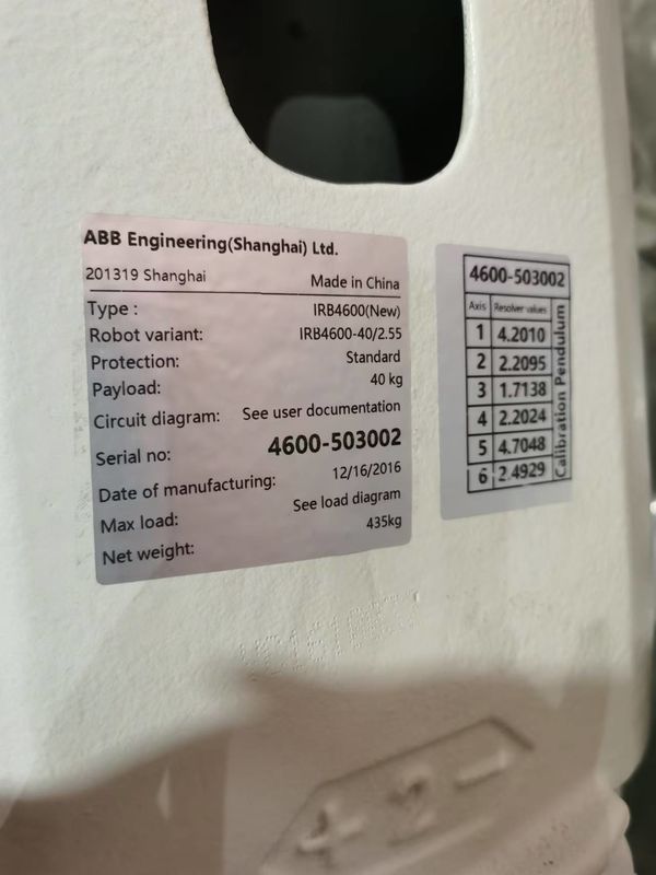 ABB IRB ৪৬০০-৪০/২.০৫ আইপি৬৭ ৬-অক্ষের ৪০ কেজি মাঝারি বহন ক্ষমতাসম্পন্ন এবিবি রোবট মেশিন ট্যান্ডিং ডিবারিং এবং পিক অ্যান্ড প্লেস অ্যাপ্লিকেশনের জন্য।