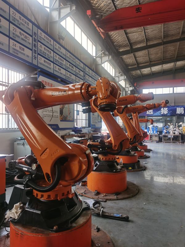 KUKA KR300 R2500 আল্ট্রা 300 কেজি দরকারী লোড 2500 মিমি পৌঁছে ব্যবহৃত KUKA রোবট পুনরাবৃত্তিযোগ্যতা সঙ্গে ± 0.1 মিমি এবং Kuka প্রোগ্রামিং লোডিং রোবট হ্যান্ডলিং গ্রাইন্ডিং ফ্রাইং
