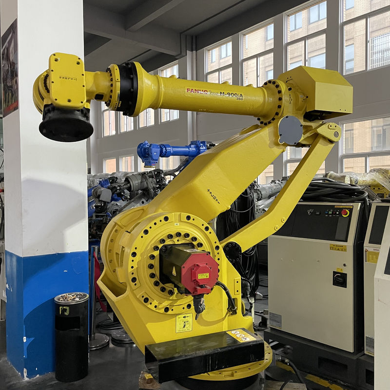 Fanuc M-900iA 350 ব্যবহৃত রোবট 6 Axes 2655mm Reach R30iA নিয়ামক প্যালেটিজিং এবং আরো জন্য নিখুঁত