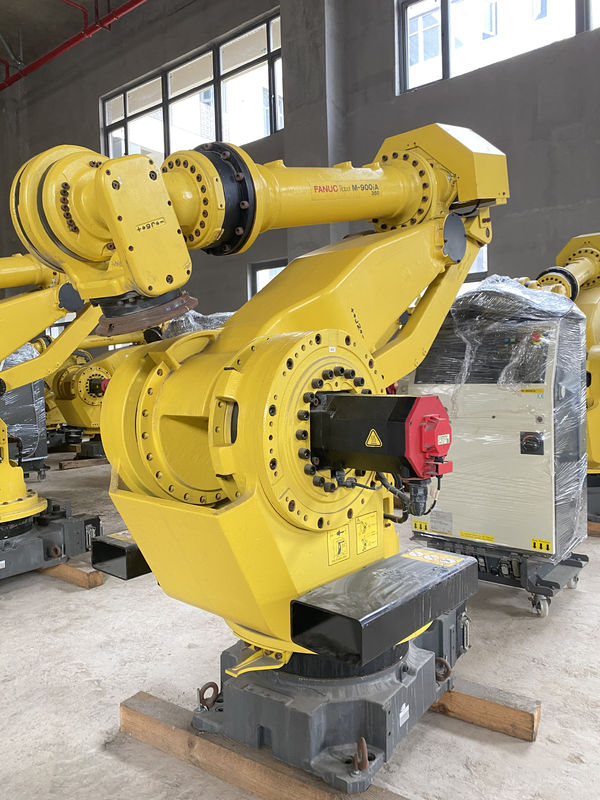 Fanuc M-900iA 350 ব্যবহৃত রোবট 6 Axes 2655mm Reach R30iA নিয়ামক প্যালেটিজিং এবং আরো জন্য নিখুঁত