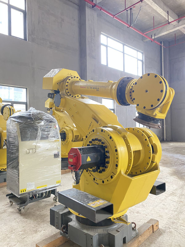 Fanuc M-900iA 350 ব্যবহৃত রোবট 6 Axes 2655mm Reach R30iA নিয়ামক প্যালেটিজিং এবং আরো জন্য নিখুঁত