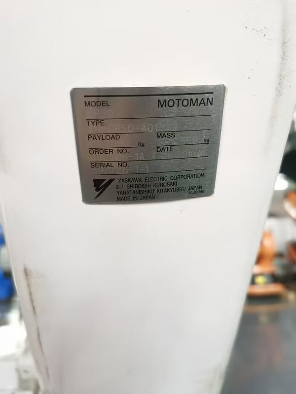 2061mm Reach CR50 XRC 50kg Payload Motoman Arc Welding Robot for Press Tending and Loading/Unloading of Parts. 2061mm Reach CR50 XRC 50kg Payload Motoman Arc Welding Robot for Press Tending and Loading/Unloading of Parts. পার্টসের লোডিং/অনলোডিং এর জন্য 2061 মিমি রিচ CR50 এক্সআরসি 50 কেজি পেয়্লড মোটোমান আর্ক ওয়েল্ডিং রোবট