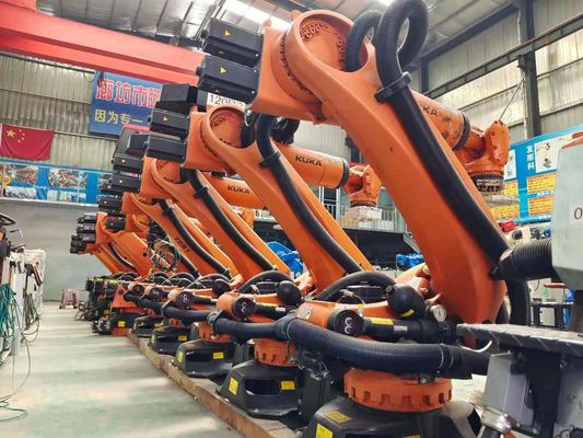 KUKA ব্যবহৃত রোবোটিক আর্ম KR210 C4 কন্ট্রোল ক্যাবিনেট হ্যান্ডলিং স্ট্যাকিং লোডিং স্ট্যাম্পিং কার্ভিং