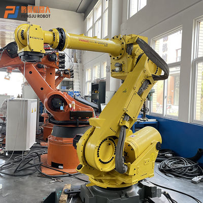 সেকেন্ড হ্যান্ড FANUC ইন্ডাস্ট্রিয়াল রোবট 2000iB/165F প্যালেটাইজিং হ্যান্ডলিং স্পট ওয়েল্ডিং রোবট আর্ম