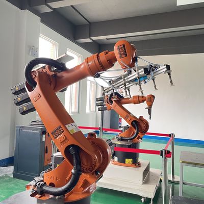 1611mm Reach Palletizing Robot Floor Mounted Automation Equipment, ফ্লাক্স কোরড ওয়েল্ডিং রোবট, মেশিন লোডিং রোবট